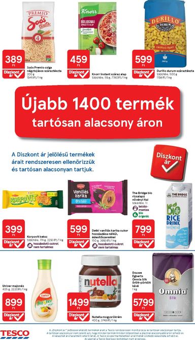 Akciós újság Tesco - Tesco szupermarket érvényes 10.29.-tól 11.04.-ig - 4 oldal