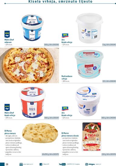 Katalog Metro - Metro - Poslovna rješenja - Pizzeria vrijedi od 06.07. do 31.12. - stranica 58