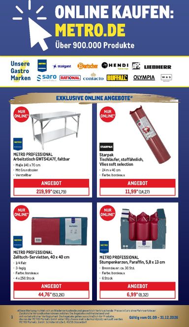 Prospekt METRO - Metro - Weihnachtsmarkt gültig ab 01.09. bis 31.12. - seite 25