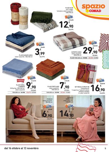 Volantino Spazio Conad - Spazio Conad - Speciale Casa Calda valido dal 16/10 al 12/11 - pagina 5