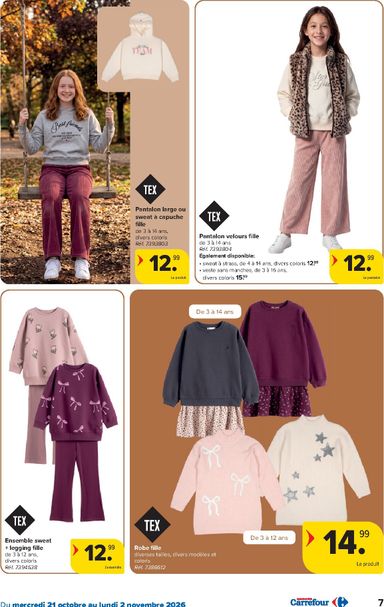 Folder Carrefour - Carrefour - Textile d'automne van 21/10 tot 02/11 - side 7