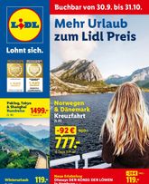 Lidl - Reise-Highlights-Prospekt gültig ab Mittwoch 30.09.2026