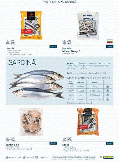 Catalogul Metro - Metro - Spui pește proaspăt de la 01.10. până la 31.12. - pagina 37
