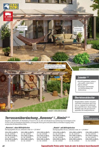 Prospekt toom - Toom - Gartenhäuser & Carports gültig ab 01.03. bis 31.12. - seite 48