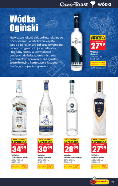 Leták Biedronka Poľsko - Biedronka Poľsko - Alkohol od 19.10. do 31.10. - strana 23