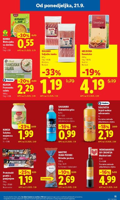 Katalog Lidl - Lidl - Svaki tjedan trajno snižene cijene vrijedi od 05.10. do 31.10. - stranica 11