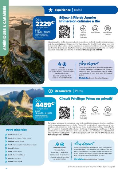 Catalogue Carrefour - Carrefour - Séjours & Circuits valable dès le 14/08 au 31/03 - page 14