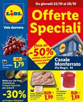 Lidl - Casale Monferrato valido da giovedì 22/10/2026