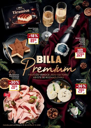 Leták Billa - Billa - Katalog: Premium od 21.10. do 31.12. - strana 1