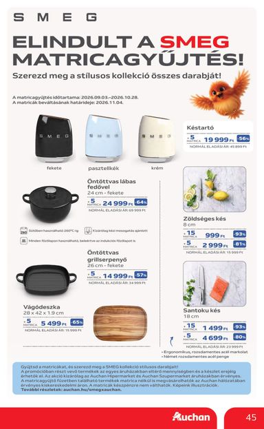 Akciós újság Auchan - Auchan Hipermarket érvényes 10.22.-tól 10.28.-ig - 45 oldal