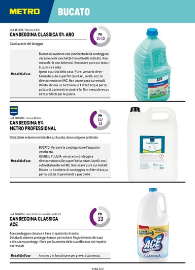 Volantino METRO - Metro - Catalogo Detergenza valido dal 04/06 al 04/06 - pagina 57