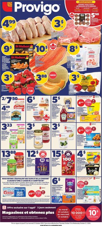 Flyer Provigo - Provigo valid since 10-15 until 10-21 - page 1