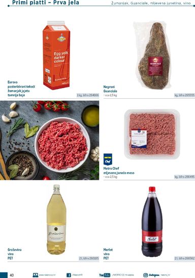 Katalog Metro - Metro - Poslovna rješenja - Trattoria vrijedi od 04.03. do 31.12. - stranica 40