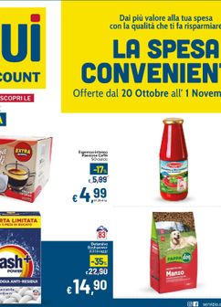 Volantini Qui discount da martedì 20/10