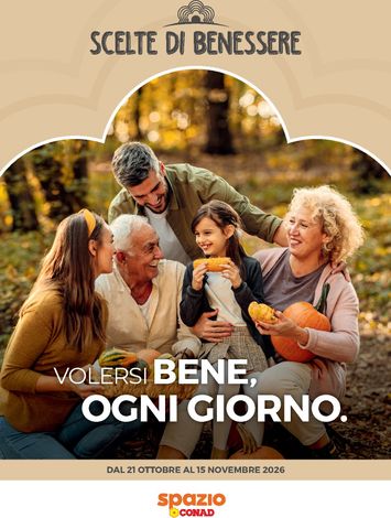 Volantino Spazio Conad - Spazio Conad - Scelte di Benessere valido dal 21/10 al 15/11 - pagina 1