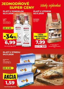 Klas leták platný od pondelka 02.11.