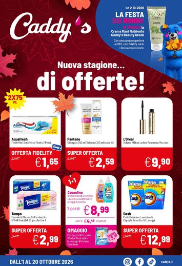 Volantino Caddy's - Caddy's valido dal 01/10 al 20/10 - pagina 1