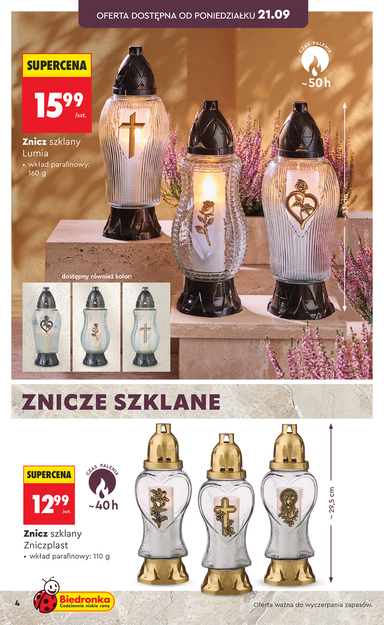 Leták Biedronka - Biedronka - Znicze od 21.09. do 31.10. - strana 4