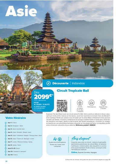 Catalogue Carrefour Market - Carrefour Market - Séjours & Circuits valable dès le 14/08 au 30/10 - page 28