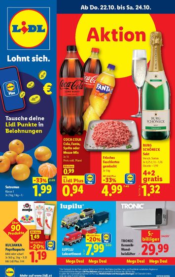 Lidl-Flugblatt - Lidl gültig ab 22.10. bis 28.10. - seite 1