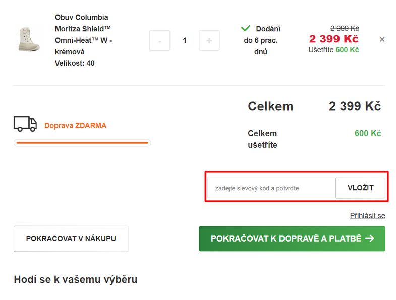 Sportovna slevový kód