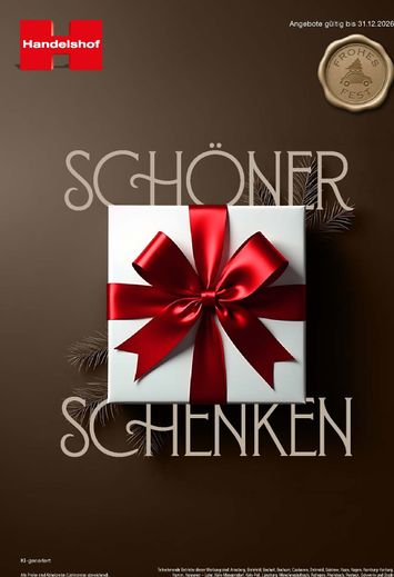 Prospekt Handelshof - Handelshof - Schöner Schenken gültig ab 01.10. bis 31.12. - seite 1