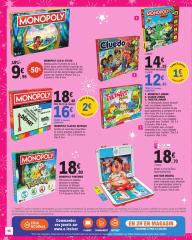 Catalogue E.Leclerc - E.Leclerc - Jouets de Noël valable dès le 20/10 au 05/12 - page 96
