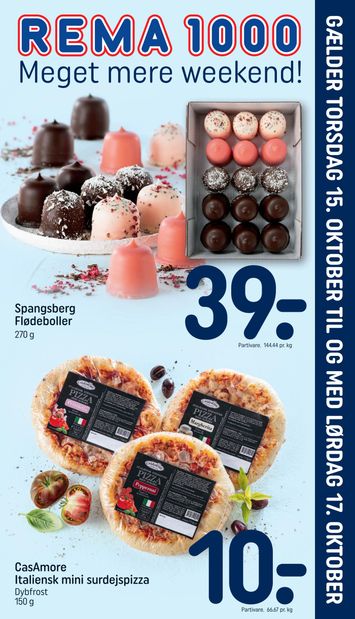 Brochurer Rema 1000 - Rema 1000 - Weekend gyldig fra 15.10. til 17.10. - side 1