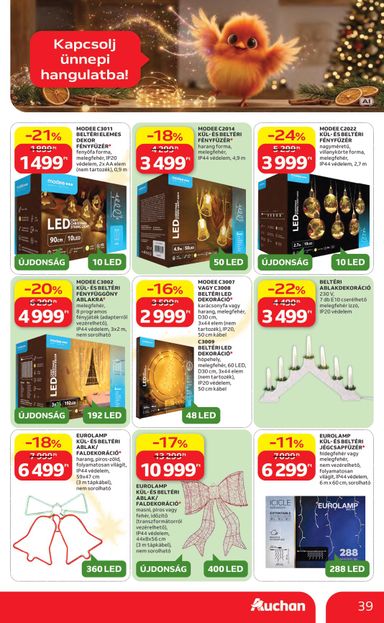 Akciós újság Auchan - Auchan Hipermarket érvényes 10.22.-tól 11.25.-ig - 39 oldal
