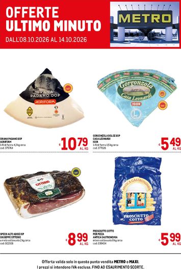 Volantino METRO - Metro - Offerte ultimo minuto valido dal 08/10 al 14/10 - pagina 1