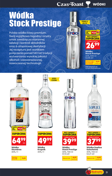 Leták Biedronka Poľsko - Biedronka Poľsko - Alkohol od 19.10. do 31.10. - strana 21