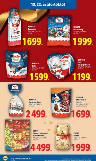 Akciós újság Lidl - Lidl - Favorina érvényes 10.22.-tól 12.24.-ig - 14 oldal