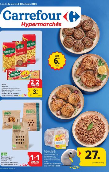 Folder Carrefour - Carrefour Hypermarchés van 28/10 tot 09/11 - side 1