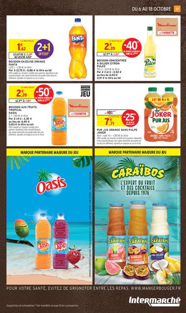 Catalogue Intermarché - Intermarché valable dès le 06/10 au 18/10 - page 37