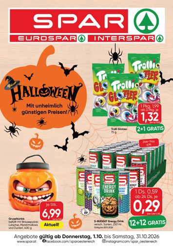 SPAR-Flugblatt - SPAR - Halloween gültig ab 01.10. bis 31.10. - seite 1