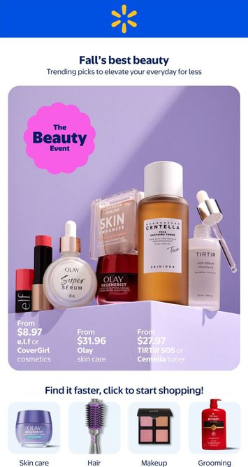 Flyer Walmart - Walmart - Fall's Best Beauty valid since 09-10 until 10-21 - page 1