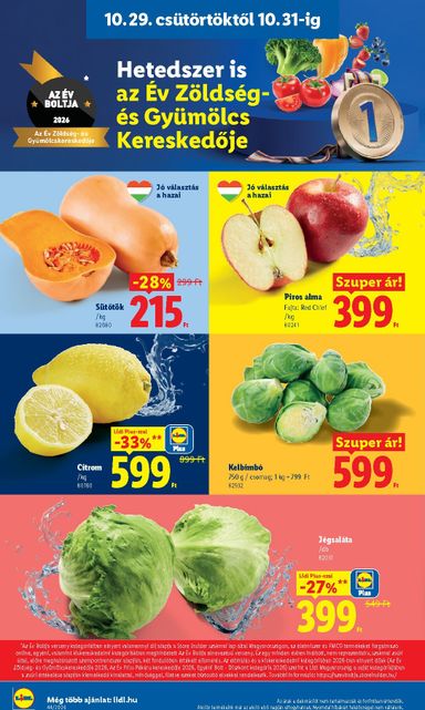 Akciós újság Lidl - Lidl érvényes 10.29.-tól 11.04.-ig - 2 oldal