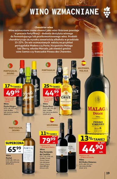 Leták Auchan Poľsko - Hipermarket Auchan Poľsko - Katalog Wino od 05.10. do 31.10. - strana 19