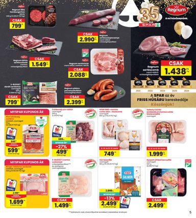 Akciós újság Spar - INTERSPAR érvényes 10.22.-tól 10.28.-ig - 5 oldal