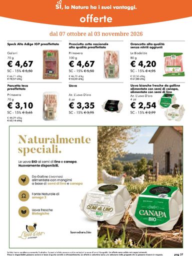 Volantino NaturaSì - NaturaSì valido dal 07/10 al 03/11 - pagina 37