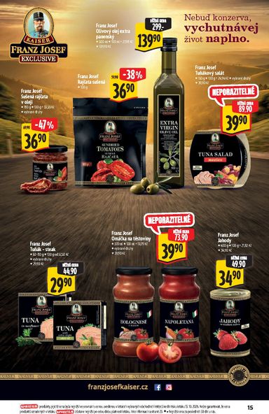 Leták Albert - Albert Hypermarket - Značková kvalita od 21.10. do 03.11. - strana 15