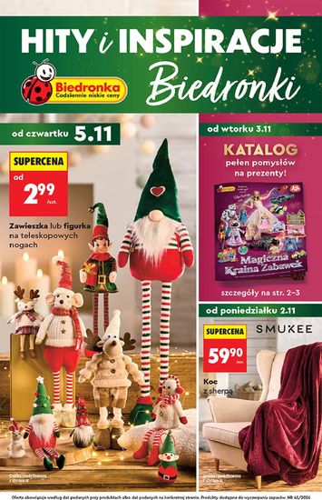 Gazetka Biedronka - Biedronka - Hity i inspiracje od 02.11. do 18.11. - strona 1