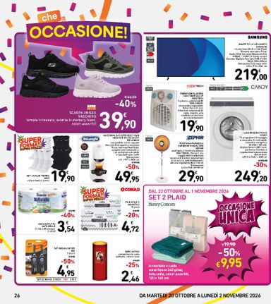 Volantino Spazio Conad - Spazio Conad - Super Formati Super Prezzi valido dal 20/10 al 02/11 - pagina 26