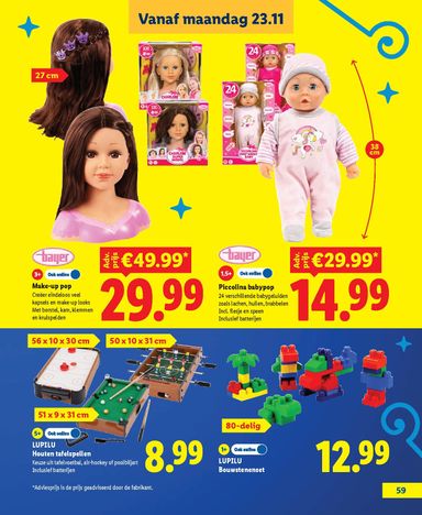 Folder Lidl - Lidl - Speelgoedboek van 09-10 tot 05-12 - side 59