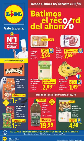 Folleto Lidl - Lidl - Islas Canarias del 12/10 al 18/10 - página 1