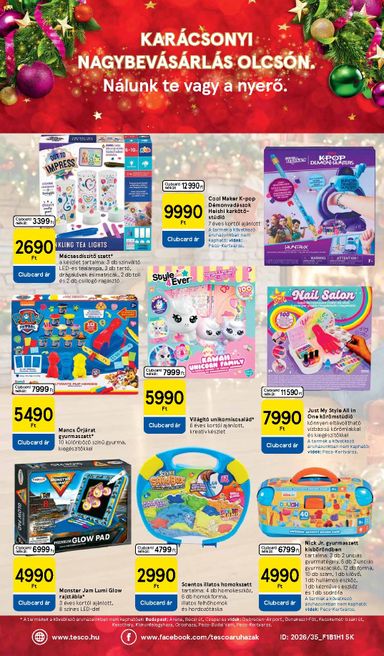 Akciós újság Tesco - Tesco - Karácsonyi játékkatalógus érvényes 10.28.-tól 11.17.-ig - 32 oldal