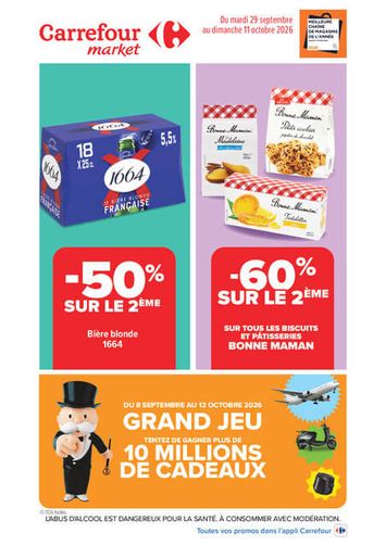 Catalogue Carrefour Market - Carrefour Market - Vos Promos du Quotidien valable dès le 29/09 au 11/10 - page 1