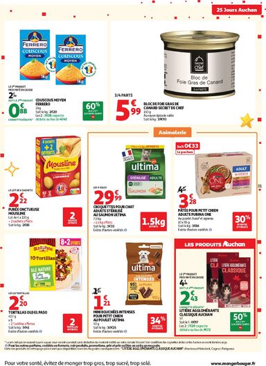 Catalogue Auchan - Auchan - 25 jours valable dès le 27/10 au 01/11 - page 31
