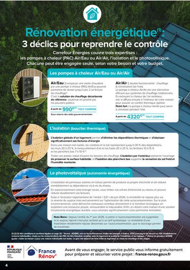 Catalogue Carrefour Market - Carrefour Énergies valable dès le 22/09 au 31/10 - page 4
