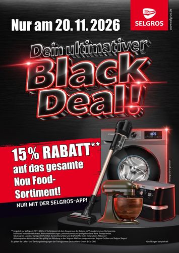 Prospekt Selgros - Selgros - Black Deals gültig ab 20.11. bis 20.11. - seite 1